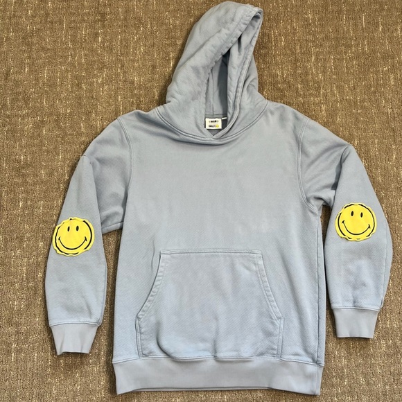 Samii Ryan Smiley® Oversized Hoodie, Blue - Picture 1 of 7